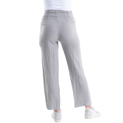 VERA MAY ITALIAN LINEN PANT TAUPE 6217