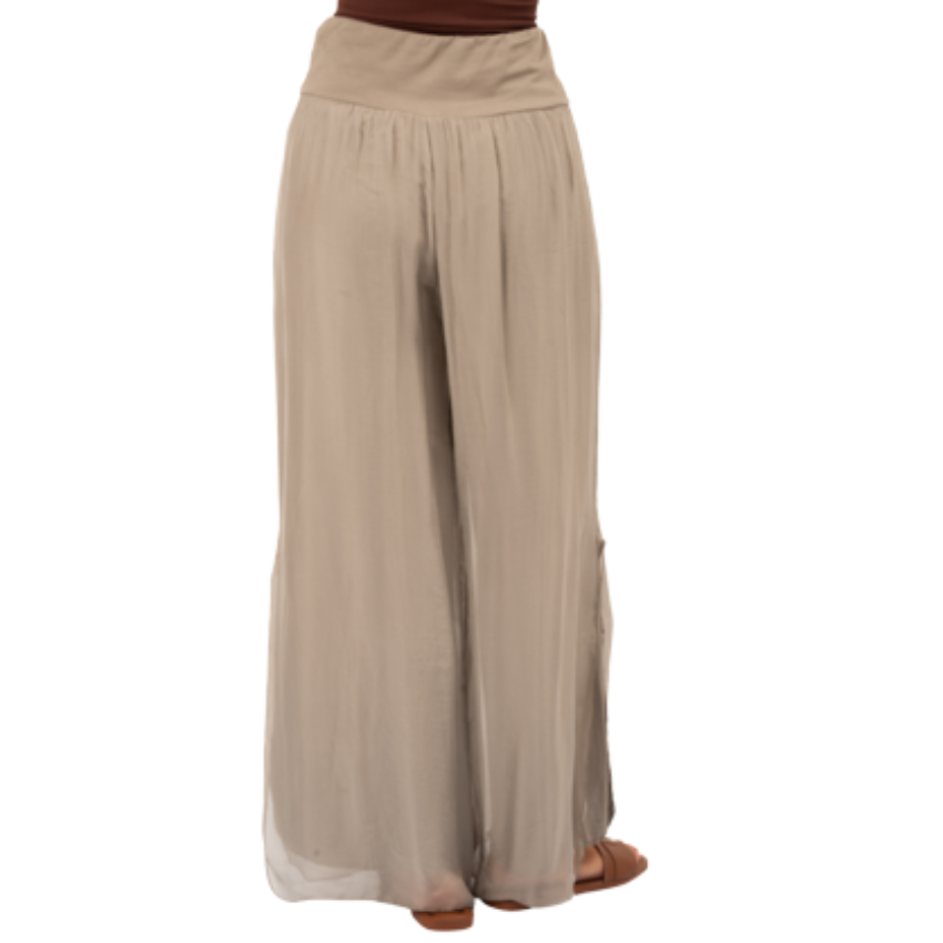 VERA MAY 6327 FANGO ITALIAN SILK PANT
