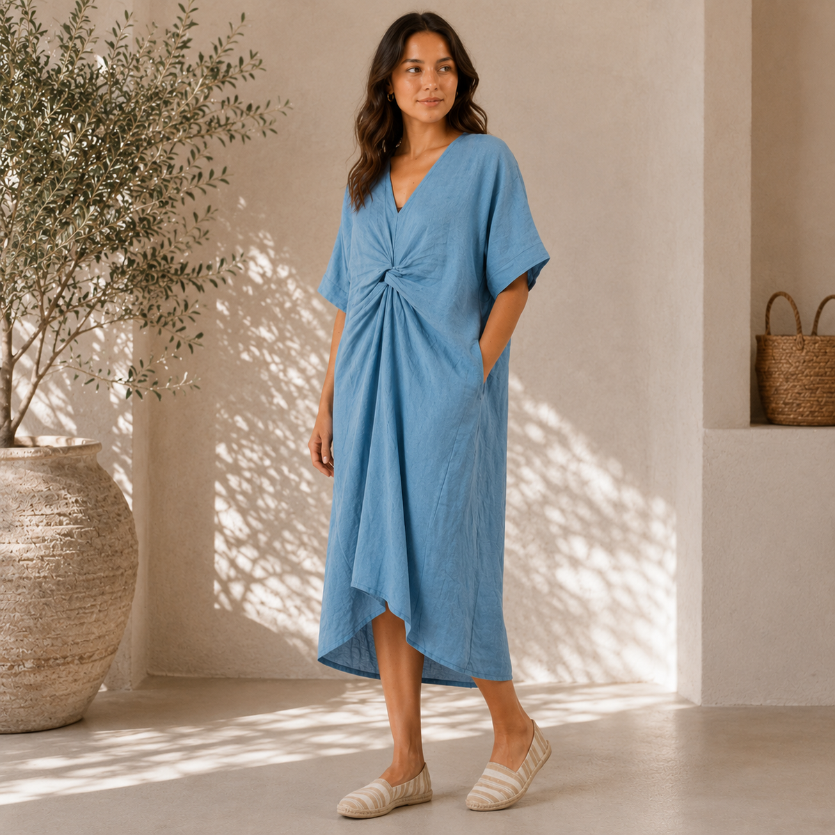 6346 Jeans Vera May Italian Linen Dress