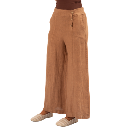 Vera May Italian Linen Macchiato Pant 6383