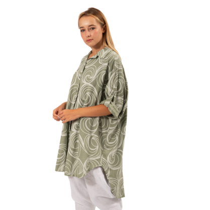 VERA MAY ITALIAN SAGE VISCOSE TOP 6394