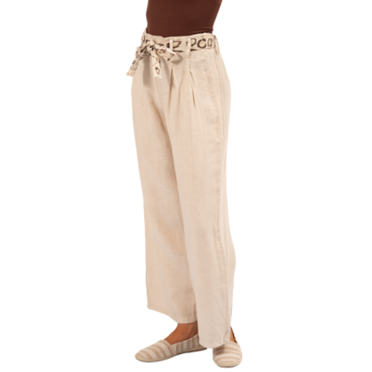 Vera May Italian Linen Sabbia Pant 6420