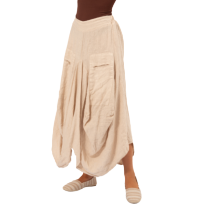 VERA MAY SABBIA ITALIAN LINEN SKIRT 6429