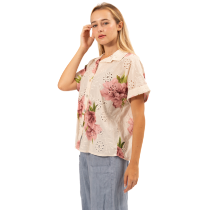 6431 PINK ITALIAN COTTON TOP