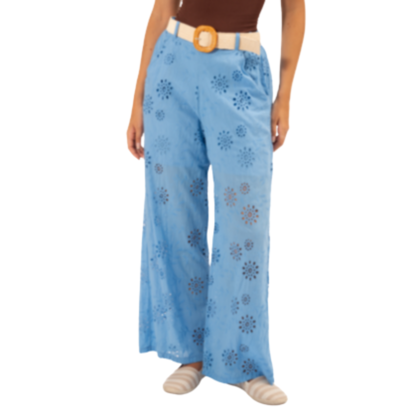 6432 BLUE ITALIAN COTTON PANT