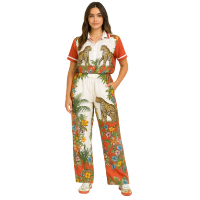 6656/66571 RUST ITALIAN VISCOSE SET