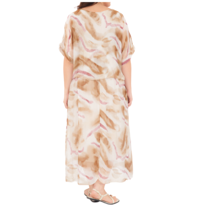 VERA MAY BEIGE ITALIAN SILK DRESS 66641