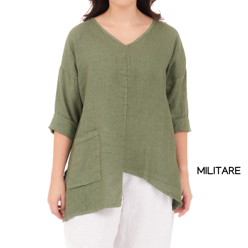 ITALIAN LINEN TOP(N)