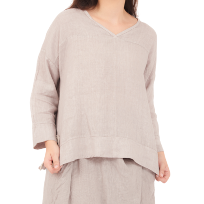6671 FANGO LINEN TOP