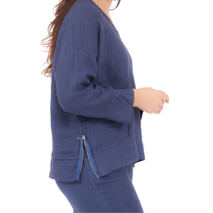 6671 NOTTE LINEN TOP