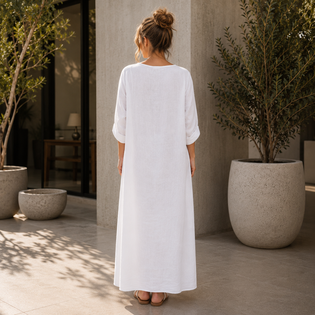 ITALIAN LINEN DRESS (S)
