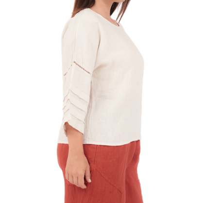6682 SABBIA ITALIAN LINEN TOP