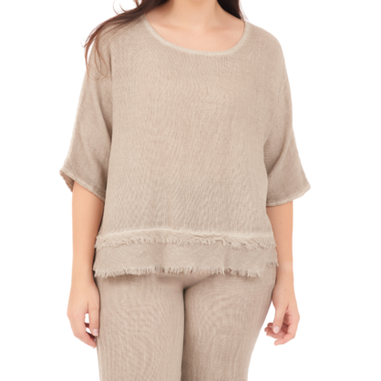 6685 FANGO ITALIAN LINEN TOP