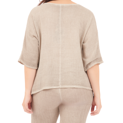 6685 FANGO ITALIAN LINEN TOP