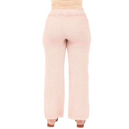 6685 PINK ITALIAN LINEN TOP