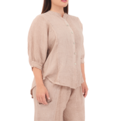 6687 MANDORLA ITALIAN LINEN TOP