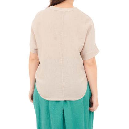 6689 NUDE ITALIAN COTTON TOP