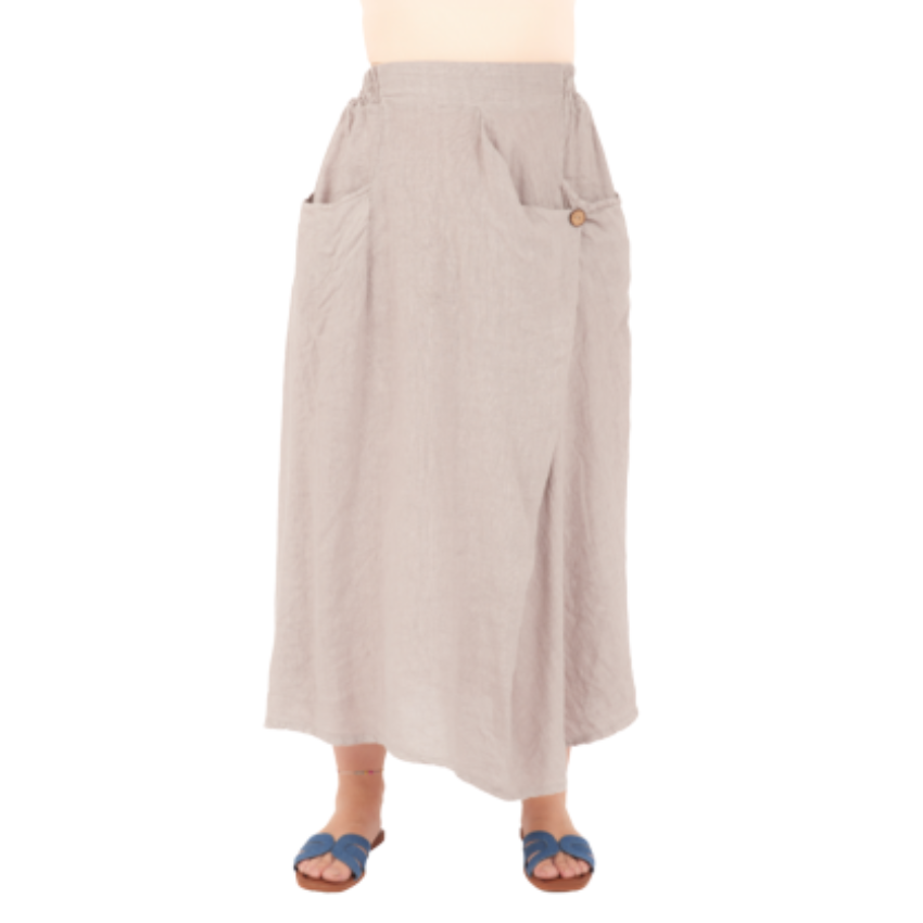 VERA MAY FANGO ITALIAN LINEN SKIRT 6695