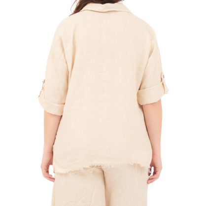 6707 CASHMERE LINEN TOP