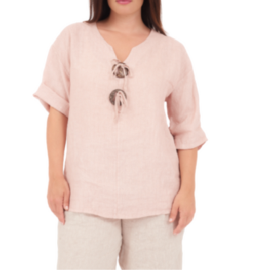 6712 CIPRIA ITALIAN LINEN TOP
