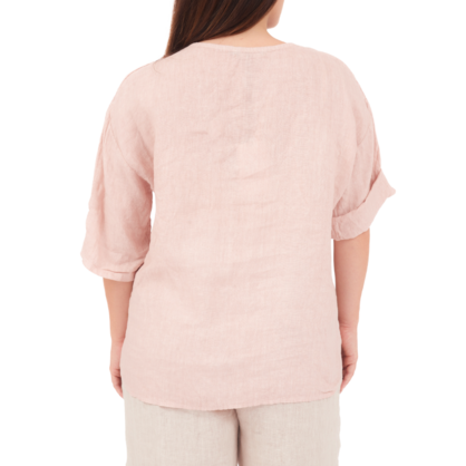 6712 CIPRIA ITALIAN LINEN TOP