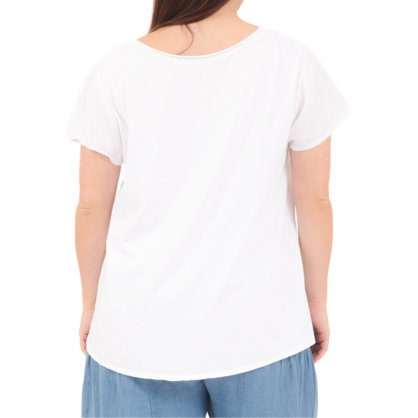 6715 BIANCO ITALIAN LINEN TOP