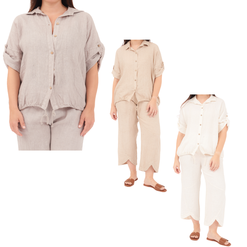 ITALIAN LINEN TOP (N)