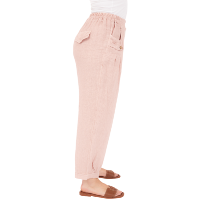 Vera May Italian Linen Cipria Pant 6720