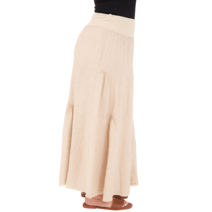VERA MAY CASHMERE ITALIAN LINEN SKIRT 6722
