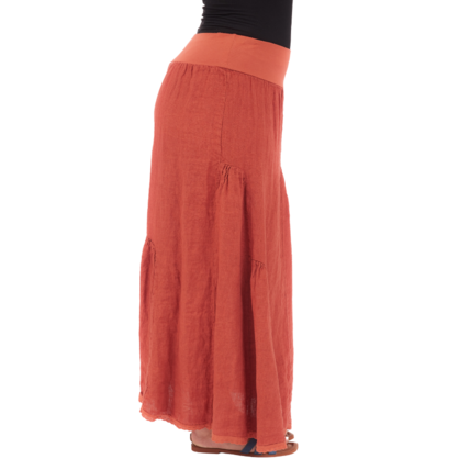 VERA MAY CHILLI ITALIAN LINEN SKIRT 6722