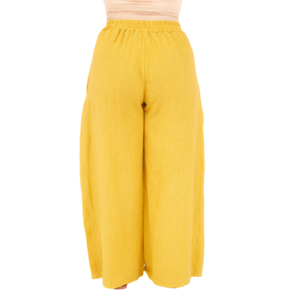 Vera May Italian Linen Senape Pant 6723