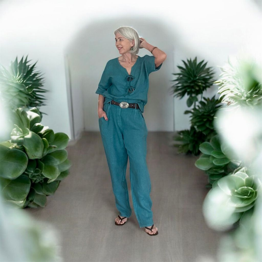 Vera May Italian Linen Ottanio Pant 6724