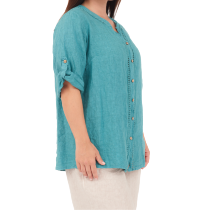 6729 OTTANIO LINEN TOP