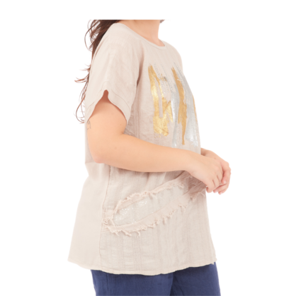 6731 NUDE ITALIAN COTTON TOP
