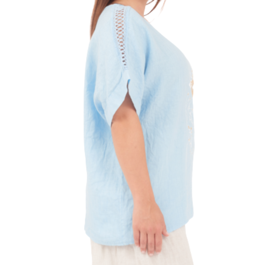 6737 CELESTE ITALIAN COTTON TOP