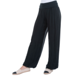 VERA MAY BLACK ITALIAN SILK PANT 8030