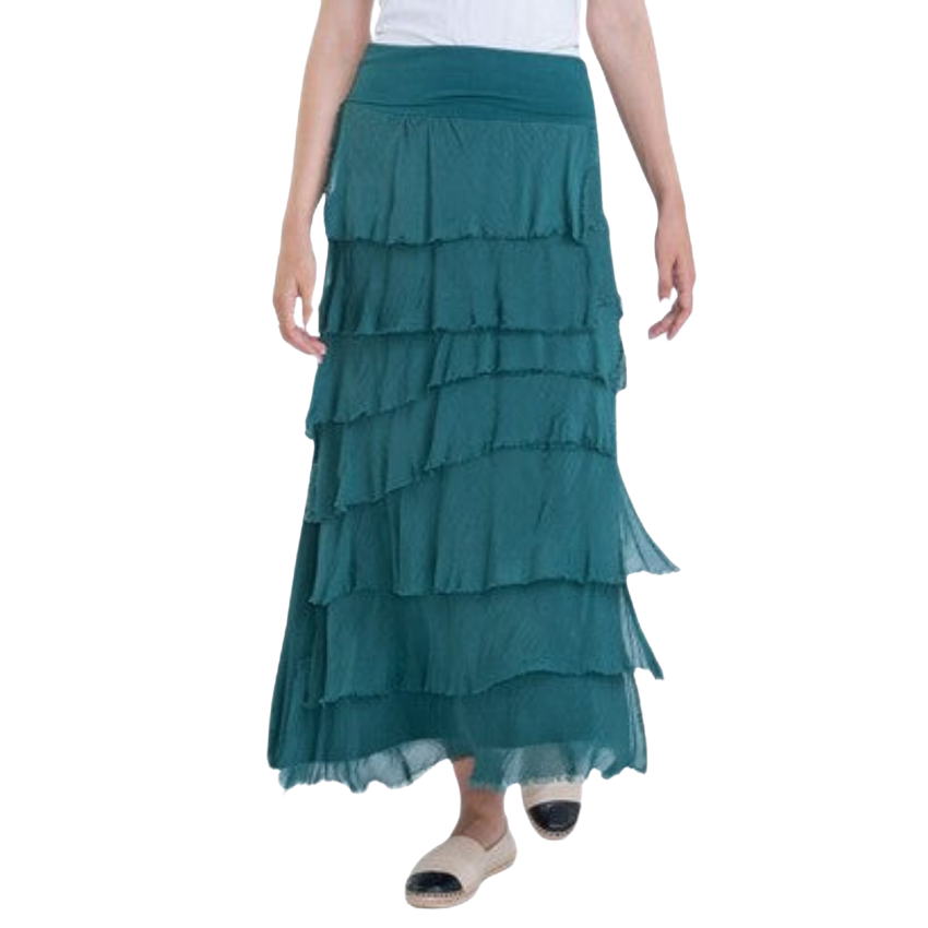 VERA MAY BOTTIGLIA ITALIAN SILK SKIRT 9608