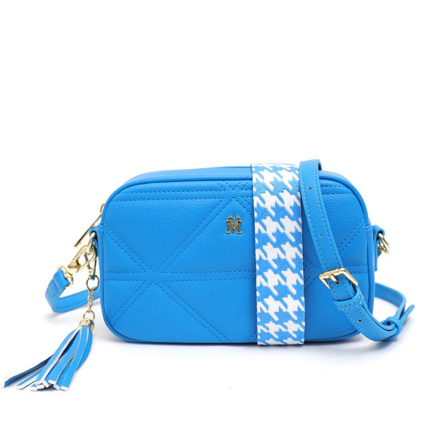VERA MAY AMELIA BLUE VEGAN LEATHER HANDBAG