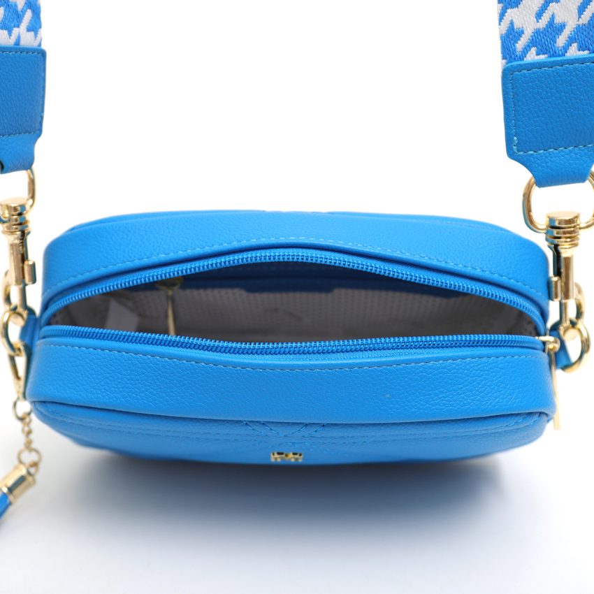 VERA MAY AMELIA BLUE VEGAN LEATHER HANDBAG