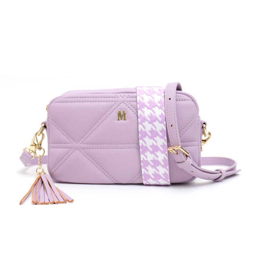 VERA MAY AMELIA PURPLE VEGAN LEATHER HANDBAG
