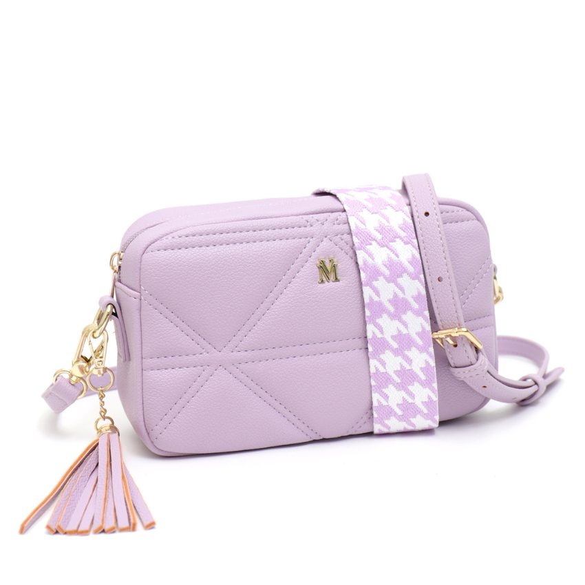 VERA MAY AMELIA PURPLE VEGAN LEATHER HANDBAG