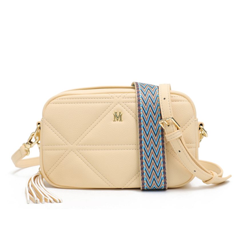 VERA MAY AMELIA YELLOW VEGAN LEATHER HANDBAG