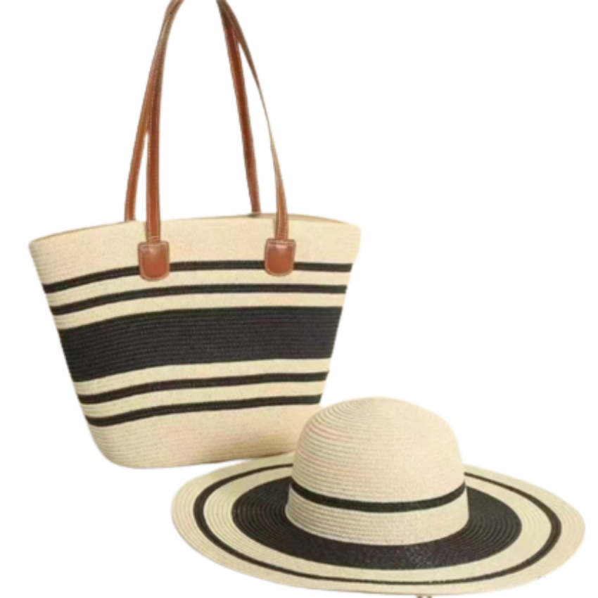 VERA MAY BAHAMAS BEIGE BEACH BAG