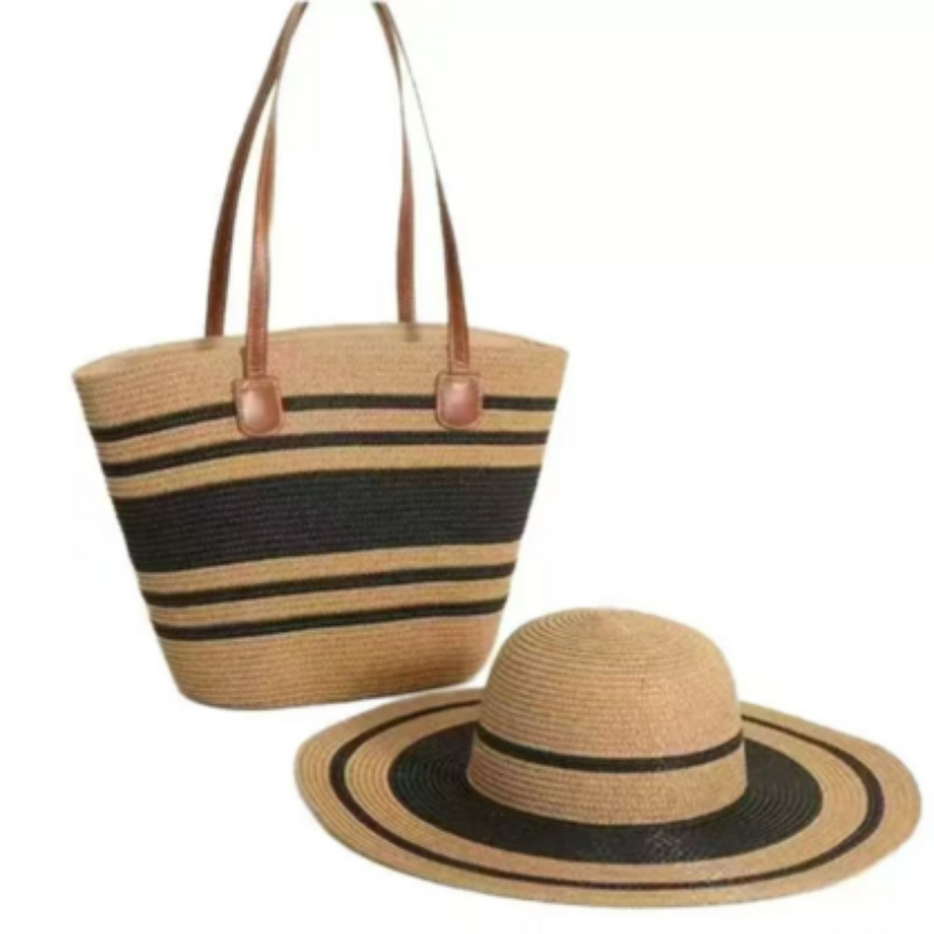 VERA MAY BAHAMAS KHAKI BEACH BAG