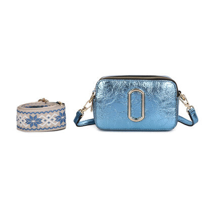 VERA MAY BARNABY BLUE VEGAN FASHION HANDBAG