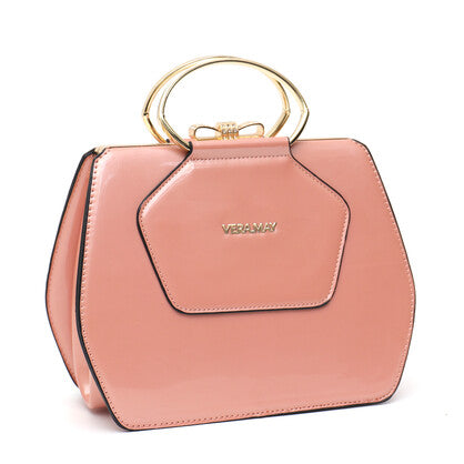 Alexia Vegan Leather Handbag — Pink | Vera May