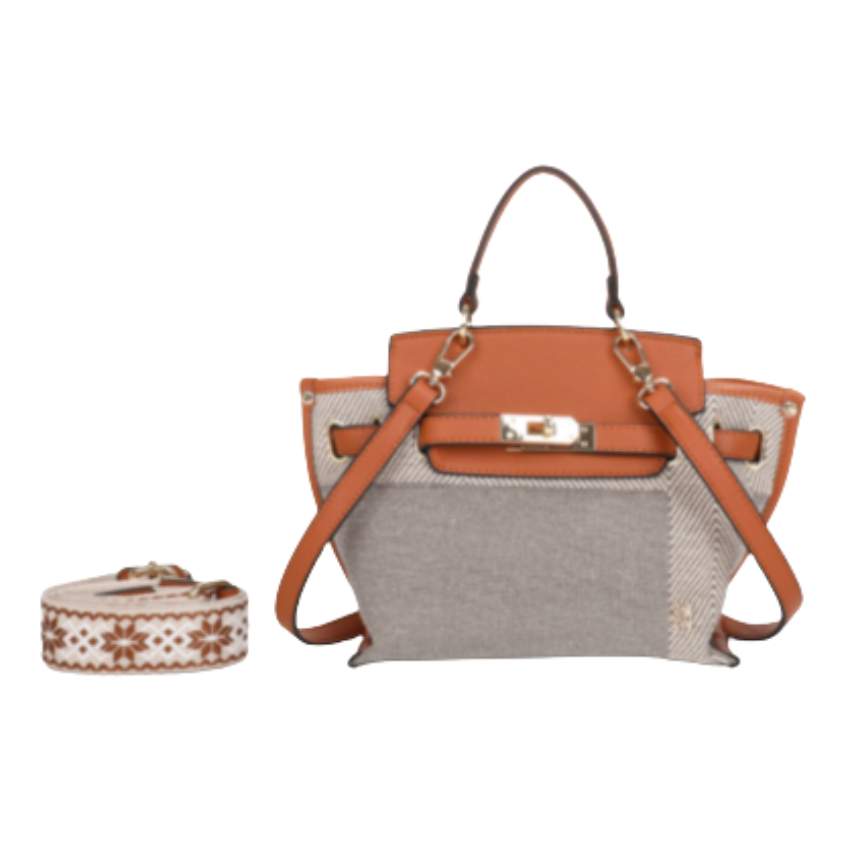 VERA MAY BRIELLA BROWN VEGAN FASHION HANDBAG