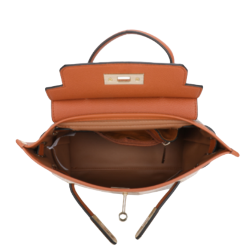 VERA MAY BRIELLA BROWN VEGAN FASHION HANDBAG