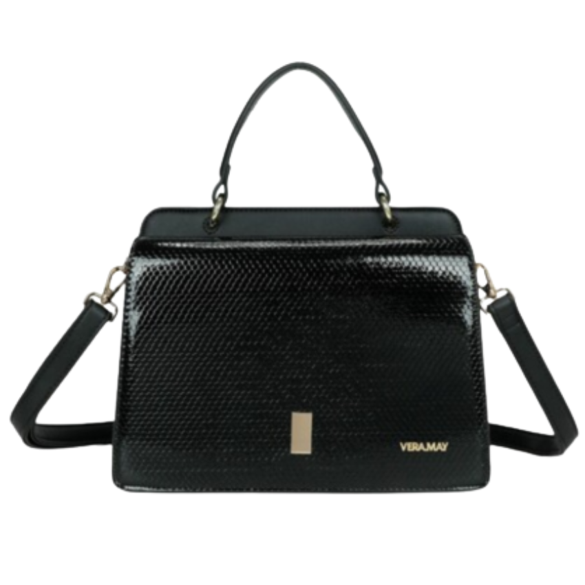 VERA MAY CATE BLACK VEGAN FASHION HANDBAG