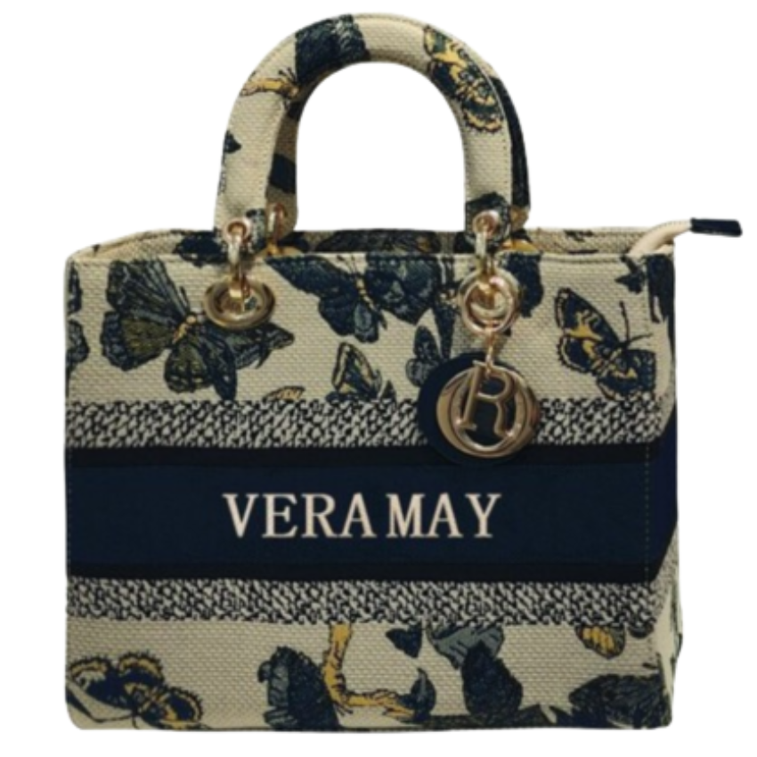VERA MAY CHELSEA NAVY VEGAN FASHION TOTE BAG